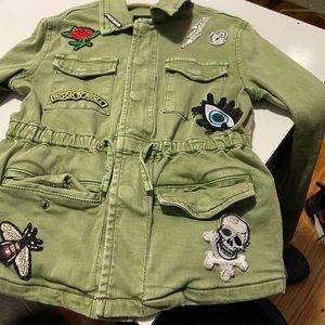 Hudson jeans military patch jacket for girls